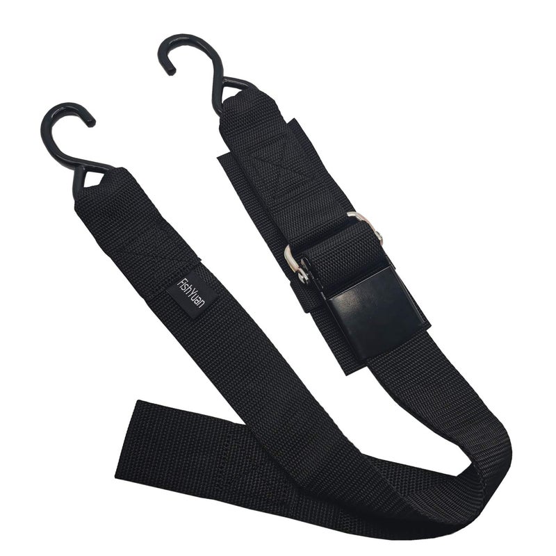 FishYuan 2 Pack Adjustable Transom Tie Down Straps with Quick Release Buckle for Boat Trailer, Width 2 inch Length 4 Feet 1200 LBS Capacity - Image 2